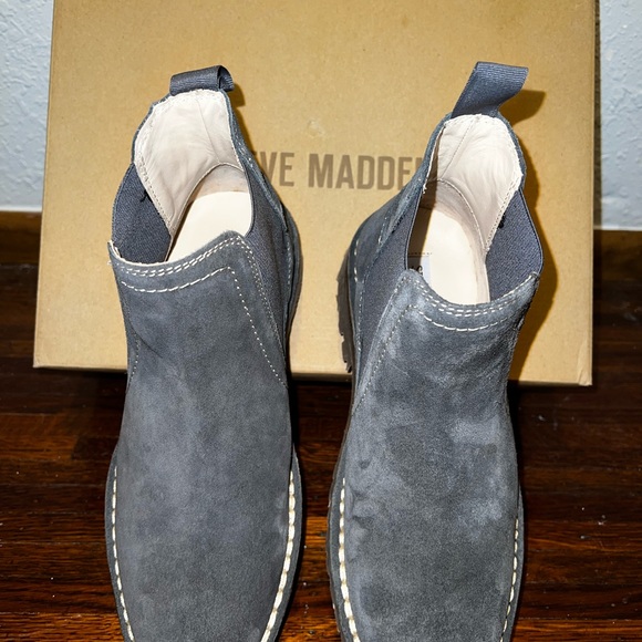Classic Steve Madden Grey Suede slip-on boot; P-Jaxson size 7 men - Picture 5 of 7